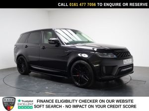 Used 2021 BLACK LAND ROVER RANGE ROVER SPORT SUV 3.0 D300 MHEV HSE Silver SUV 5dr Diesel Auto 4WD Euro 6 (s/s) (300 ps) (reg. 2021-02-01) for sale in Stockport