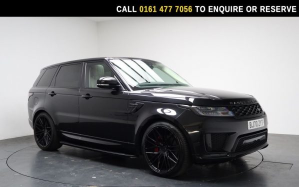 Used 2021 BLACK LAND ROVER RANGE ROVER SPORT SUV 3.0 D300 MHEV HSE Silver SUV 5dr Diesel Auto 4WD Euro 6 (s/s) (300 ps) (reg. 2021-02-01) for sale in Stockport