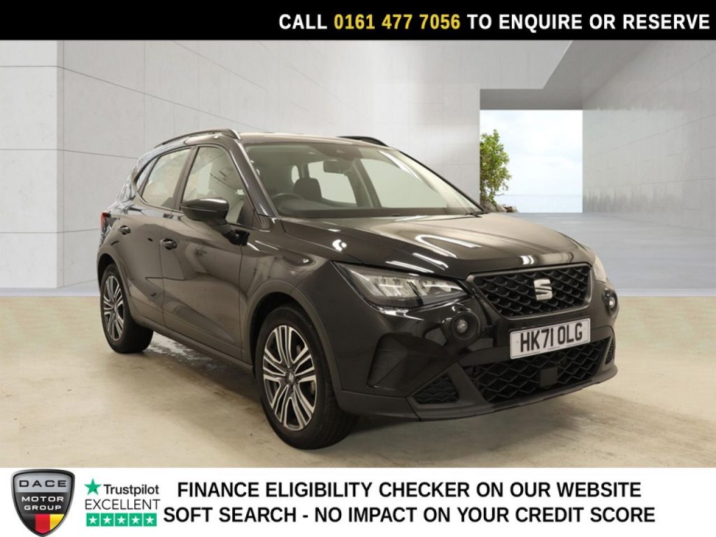 Used 2021 BLACK SEAT ARONA SUV 1.0 TSI SE Technology SUV 5dr Petrol DSG Euro 6 (s/s) (110 ps) (reg. 2021-12-15) for sale in Stockport