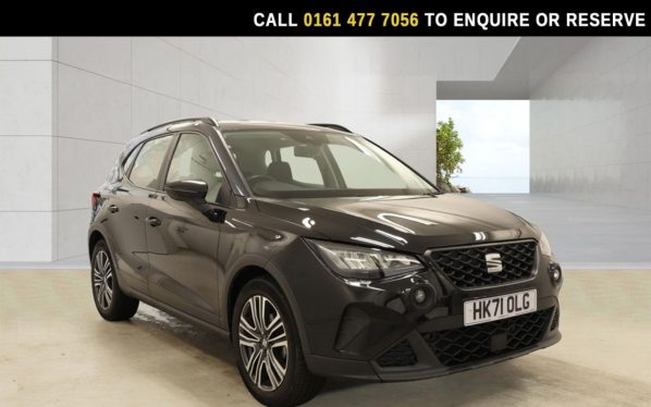 Used 2021 BLACK SEAT ARONA SUV 1.0 TSI SE Technology SUV 5dr Petrol DSG Euro 6 (s/s) (110 ps) (reg. 2021-12-15) for sale in Stockport