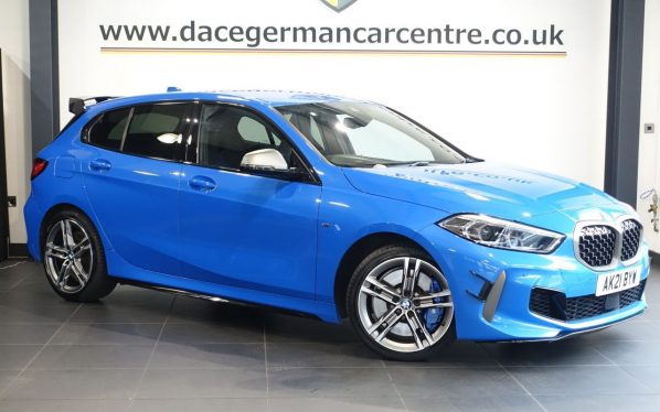 Used 2021 BLUE BMW 1 SERIES Hatchback 2.0 M135i Hatchback 5dr Petrol Auto xDrive Euro 6 (s/s) (306 ps) (reg. 2021-04-23) for sale in Altrincham