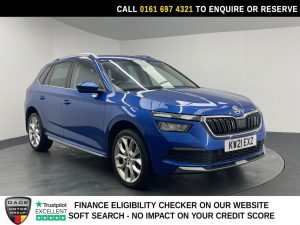 Used 2021 BLUE SKODA KAMIQ SUV 1.0 TSI SE L SUV 5dr Petrol DSG Euro 6 (s/s) (110 ps) (reg. 2021-04-16) for sale in Manchester