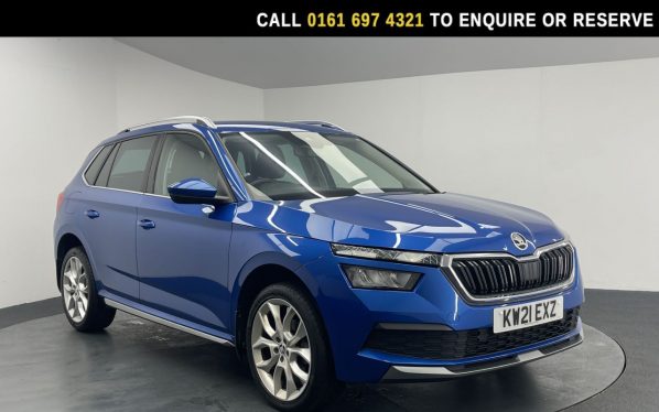 Used 2021 BLUE SKODA KAMIQ SUV 1.0 TSI SE L SUV 5dr Petrol DSG Euro 6 (s/s) (110 ps) (reg. 2021-04-16) for sale in Manchester