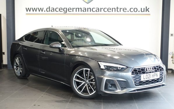 Used 2021 GREY AUDI A5 Hatchback 2.0 TDI 35 S line Sportback 5dr Diesel S Tronic Euro 6 (s/s) (163 ps) (reg. 2021-05-20) for sale in Altrincham