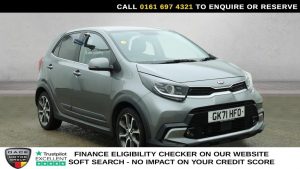 Used 2021 GREY KIA PICANTO Hatchback 1.0 DPi X-Line Hatchback 5dr Petrol AMT Euro 6 (s/s) (66 bhp) (reg. 2021-09-06) for sale in Manchester