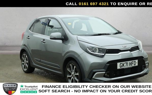 Used 2021 GREY KIA PICANTO Hatchback 1.0 DPi X-Line Hatchback 5dr Petrol AMT Euro 6 (s/s) (66 bhp) (reg. 2021-09-06) for sale in Manchester