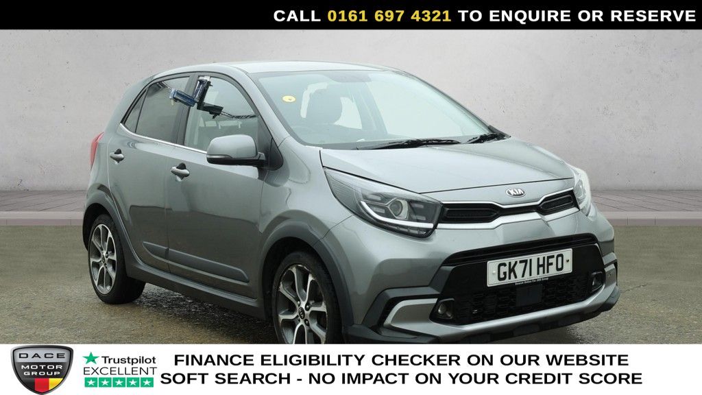 Used 2021 GREY KIA PICANTO Hatchback 1.0 DPi X-Line Hatchback 5dr Petrol AMT Euro 6 (s/s) (66 bhp) (reg. 2021-09-06) for sale in Manchester