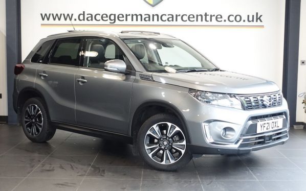 Used 2021 GREY SUZUKI VITARA SUV 1.4 Boosterjet MHEV SZ5 SUV 5dr Petrol Hybrid Manual Euro 6 (s/s) (129 ps) (reg. 2021-06-04) for sale in Altrincham
