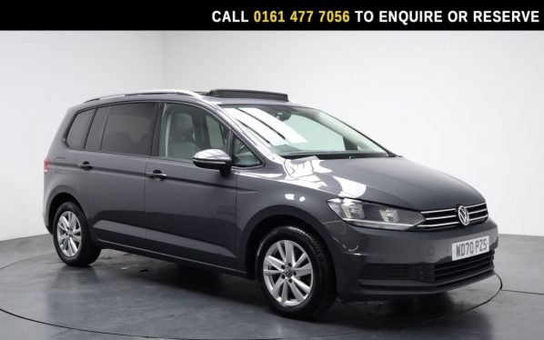 Used 2021 GREY VOLKSWAGEN TOURAN MPV 1.5 TSI EVO SE Family MPV 5dr Petrol DSG Euro 6 (s/s) (150 ps) (reg. 2021-02-08) for sale in Stockport