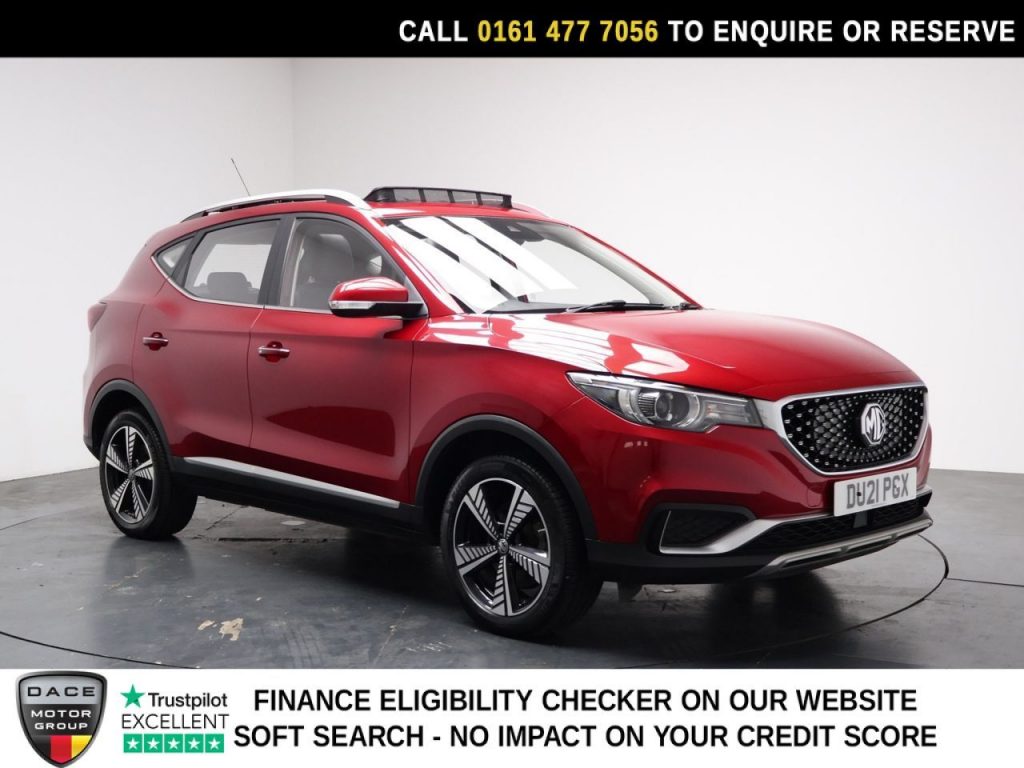 Used 2021 RED MG MG ZS SUV 44.5kWh Exclusive SUV 5dr Electric Auto (143 ps) (reg. 2021-03-11) for sale in Stockport