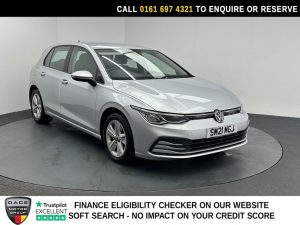 Used 2021 SILVER VOLKSWAGEN GOLF Hatchback 1.5 TSI Life Hatchback 5dr Petrol Manual Euro 6 (s/s) (150 ps) (reg. 2021-07-31) for sale in Manchester