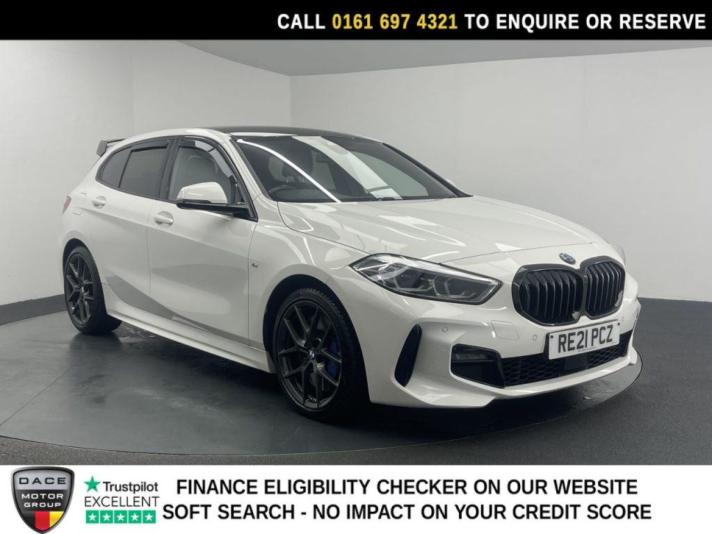 Used 2021 WHITE BMW 1 SERIES Hatchback 2.0 118d M Sport (LCP) Hatchback 5dr Diesel Manual Euro 6 (s/s) (150 ps) (reg. 2021-05-14) for sale in Manchester