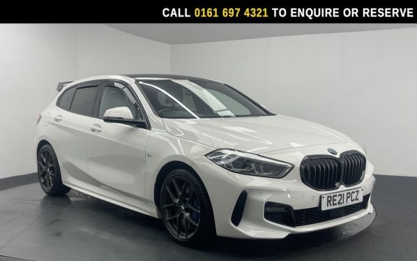 Used 2021 WHITE BMW 1 SERIES Hatchback 2.0 118d M Sport (LCP) Hatchback 5dr Diesel Manual Euro 6 (s/s) (150 ps) (reg. 2021-05-14) for sale in Manchester