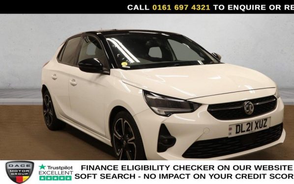 Used 2021 WHITE VAUXHALL CORSA Hatchback 1.2 Turbo SRi Premium Hatchback 5dr Petrol Manual Euro 6 (s/s) (100 ps) (reg. 2021-06-18) for sale in Manchester