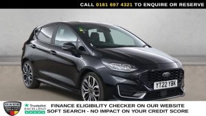 Used 2022 BLACK FORD FIESTA Hatchback 1.0T EcoBoost ST-Line Vignale Hatchback 5dr Petrol Manual Euro 6 (s/s) (100 ps) (reg. 2022-04-19) for sale in Manchester