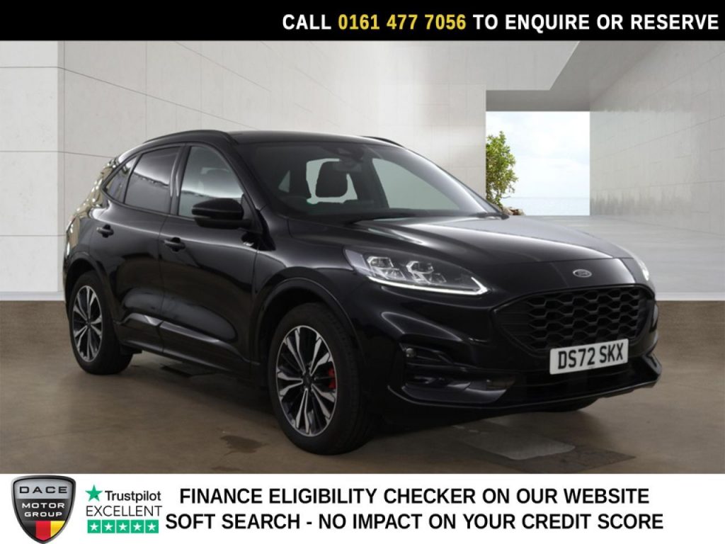 Used 2022 BLACK FORD KUGA SUV 2.5 Duratec 14.4kWh ST-Line X Edition SUV 5dr Petrol Plug-in Hybrid CVT Euro 6 (s/s) (225 ps) (reg. 2022-12-15) for sale in Stockport