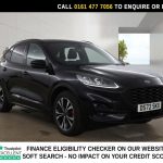 Used 2022 BLACK FORD KUGA SUV 2.5 Duratec 14.4kWh ST-Line X Edition SUV 5dr Petrol Plug-in Hybrid CVT Euro 6 (s/s) (225 ps) (reg. 2022-12-15) for sale in Stockport