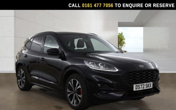 Used 2022 BLACK FORD KUGA SUV 2.5 Duratec 14.4kWh ST-Line X Edition SUV 5dr Petrol Plug-in Hybrid CVT Euro 6 (s/s) (225 ps) (reg. 2022-12-15) for sale in Stockport