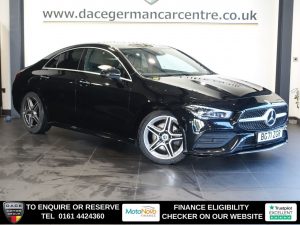 Used 2022 BLACK MERCEDES-BENZ CLA Saloon 1.3 CLA200 AMG Line (Premium Plus 2) Coupe 4dr Petrol 7G-DCT Euro 6 (s/s) (163 ps) (reg. 2022-01-26) for sale in Altrincham