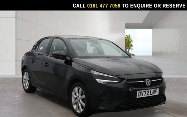 Used 2022 BLACK VAUXHALL CORSA Hatchback 1.2 Design Hatchback 5dr Petrol Manual Euro 6 (75 ps) (reg. 2022-11-30) for sale in Stockport