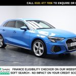 Used 2022 BLUE AUDI A3 Hatchback 1.4 TFSIe 40 S line Sportback 5dr Petrol Plug-in Hybrid S Tronic Euro 6 (s/s) 13kWh (204 ps) (reg. 2022-04-29) for sale in Stockport