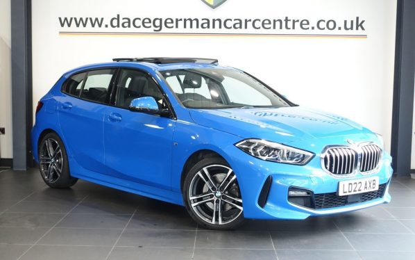 Used 2022 BLUE BMW 1 SERIES Hatchback 2.0 118d M Sport (LCP) Hatchback 5dr Diesel Manual Euro 6 (s/s) (150 ps) (reg. 2022-03-25) for sale in Altrincham
