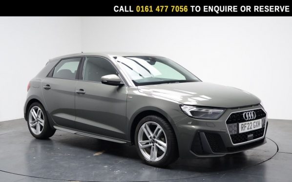 Used 2022 GREY AUDI A1 Hatchback 1.0 TFSI 25 S line Sportback 5dr Petrol Manual Euro 6 (s/s) (95 ps) (reg. 2022-07-08) for sale in Stockport