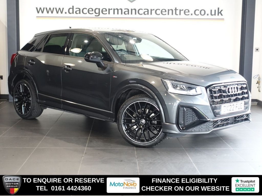 Used 2022 GREY AUDI Q2 SUV 1.5 TFSI CoD 35 Black Edition SUV 5dr Petrol S Tronic Euro 6 (s/s) (150 ps) (reg. 2022-04-13) for sale in Altrincham