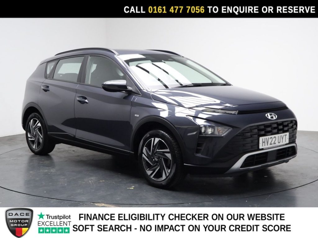 Used 2022 GREY HYUNDAI BAYON SUV 1.0 T-GDi MHEV SE Connect SUV 5dr Petrol Hybrid DCT Euro 6 (s/s) (100 ps) (reg. 2022-03-31) for sale in Stockport