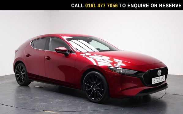 Used 2022 RED MAZDA MAZDA3 Hatchback 2.0 e-SKYACTIV-G MHEV Sport Lux Hatchback 5dr Petrol Manual Euro 6 (s/s) (122 ps) (reg. 2022-03-19) for sale in Stockport