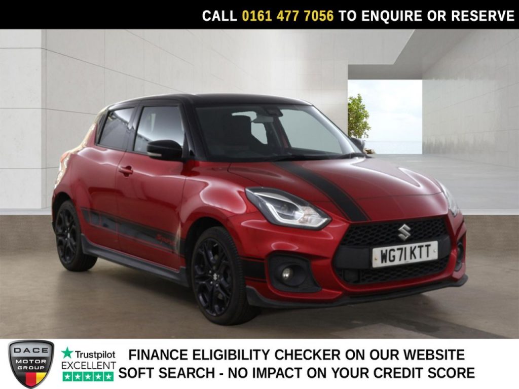Used 2022 RED SUZUKI SWIFT Hatchback 1.4 Boosterjet MHEV Sport Hatchback 5dr Petrol Hybrid Manual Euro 6 (s/s) (129 ps) (reg. 2022-02-05) for sale in Stockport
