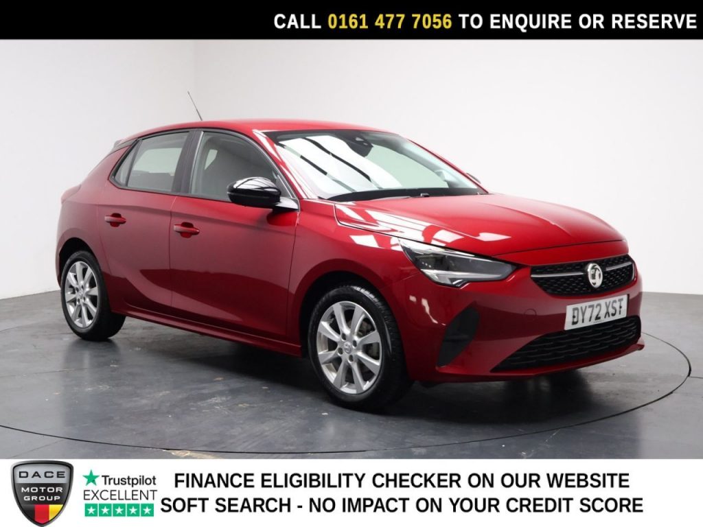 Used 2022 RED VAUXHALL CORSA Hatchback 1.2 Design Hatchback 5dr Petrol Manual Euro 6 (75 ps) (reg. 2022-11-30) for sale in Stockport