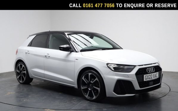 Used 2022 WHITE AUDI A1 Hatchback 1.0 TFSI 30 Black Edition Sportback 5dr Petrol Manual Euro 6 (s/s) (110 ps) (reg. 2022-03-01) for sale in Stockport