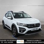 Used 2022 WHITE DACIA SANDERO STEPWAY Hatchback 1.0 TCe Prestige Hatchback 5dr Petrol CVT Euro 6 (s/s) (90 ps) (reg. 2022-03-30) for sale in Altrincham