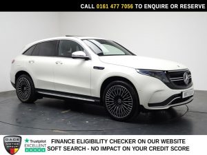 Used 2022 WHITE MERCEDES-BENZ EQC SUV EQC 400 80kWh AMG Line (Premium) SUV 5dr Electric Auto 4MATIC (408 ps) (reg. 2022-01-28) for sale in Stockport