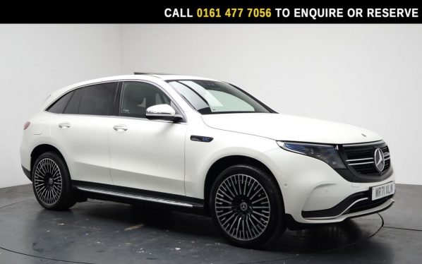 Used 2022 WHITE MERCEDES-BENZ EQC SUV EQC 400 80kWh AMG Line (Premium) SUV 5dr Electric Auto 4MATIC (408 ps) (reg. 2022-01-28) for sale in Stockport