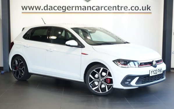 Used 2022 WHITE VOLKSWAGEN POLO Hatchback 2.0 TSI GTI Hatchback 5dr Petrol DSG Euro 6 (s/s) (207 ps) (reg. 2022-04-12) for sale in Altrincham
