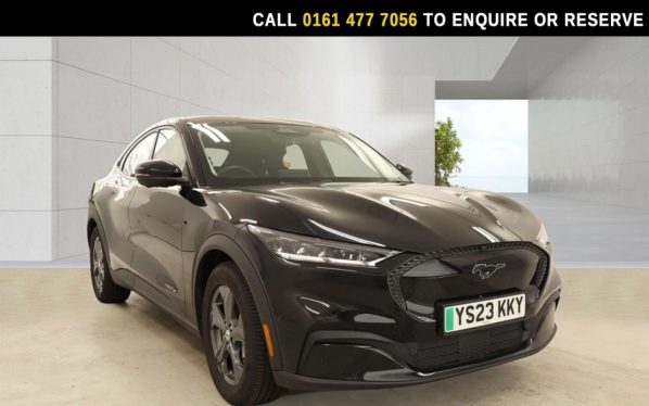 Used 2023 BLACK FORD MUSTANG MACH-E SUV Standard Range 70kWh SUV 5dr Electric Automatic (269 ps) (reg. 2023-04-28) for sale in Stockport
