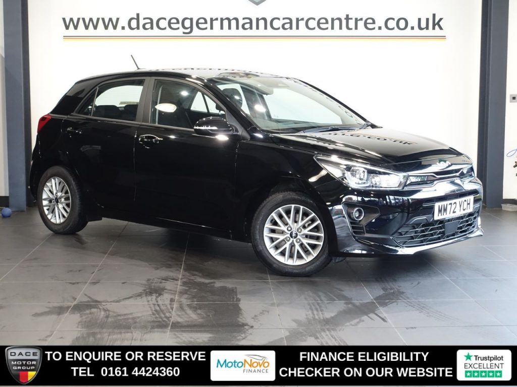 Used 2023 BLACK KIA RIO Hatchback 1.2 2 Hatchback 5dr Petrol Manual Euro 6 (s/s) (83 bhp) (reg. 2023-01-24) for sale in Altrincham