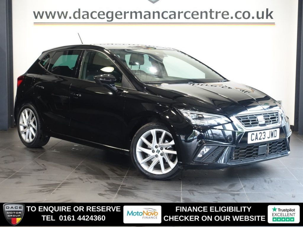 Used 2023 BLACK SEAT IBIZA Hatchback 1.0 TSI FR Hatchback 5dr Petrol Manual Euro 6 (s/s) (110 ps) (reg. 2023-04-27) for sale in Altrincham