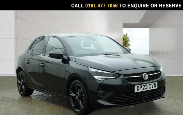 Used 2023 BLACK VAUXHALL CORSA Hatchback 1.2 Turbo GS Hatchback 5dr Petrol Auto Euro 6 (s/s) (130 ps) (reg. 2023-06-30) for sale in Stockport