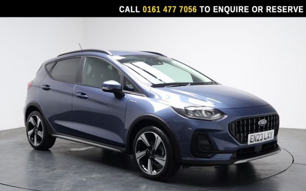 Used 2023 BLUE FORD FIESTA Hatchback 1.0T EcoBoost Active Hatchback 5dr Petrol Manual Euro 6 (s/s) (100 ps) (reg. 2023-06-29) for sale in Stockport