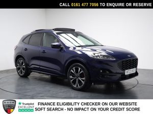 Used 2023 BLUE FORD KUGA SUV 2.5 EcoBoost Duratec 14.4kWh ST-Line X SUV 5dr Petrol Plug-in Hybrid CVT Euro 6 (s/s) (225 ps) (reg. 2023-04-26) for sale in Stockport