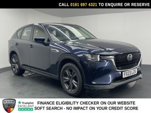 Used 2023 BLUE MAZDA CX-60 SUV 2.5 e-SKYACTIV 17.8kWh Exclusive-Line SUV 5dr Petrol Plug-in Hybrid Auto 4WD Euro 6 (327 ps) (reg. 2023-03-21) for sale in Manchester