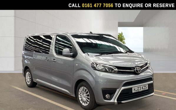 Used 2023 GREY TOYOTA PROACE VERSO MPV 1.5D Shuttle Medium MPV 5dr Diesel Manual MWB Euro 6 (s/s) (9 Seat) (120 ps) (reg. 2023-03-31) for sale in Stockport