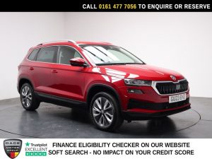 Used 2023 RED SKODA KAROQ SUV 1.5 TSI ACT SE L SUV 5dr Petrol DSG Euro 6 (s/s) (150 ps) (reg. 2023-04-15) for sale in Stockport