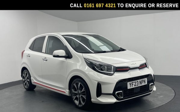 Used 2023 WHITE KIA PICANTO Hatchback 1.0 T-GDi GT-Line S Hatchback 5dr Petrol Manual Euro 6 (s/s) (99 bhp) (reg. 2023-05-31) for sale in Manchester