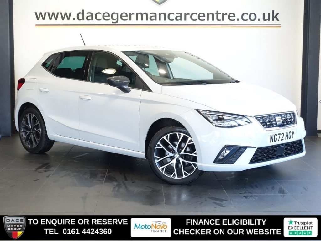 Used 2023 WHITE SEAT IBIZA Hatchback 1.0 TSI XCELLENCE Hatchback 5dr Petrol Manual Euro 6 (s/s) (110 ps) (reg. 2023-02-02) for sale in Altrincham