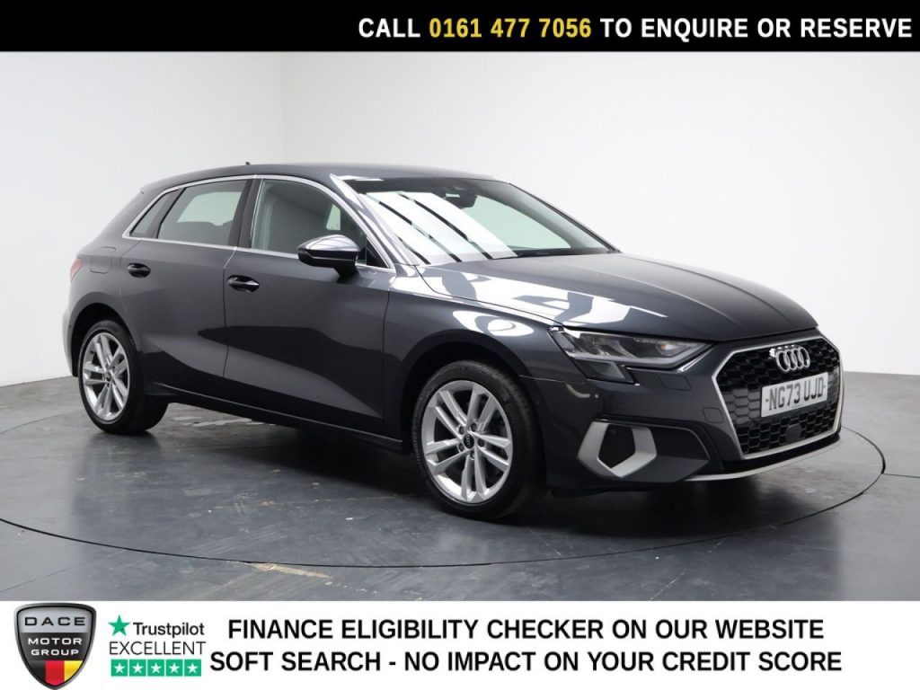 Used 2024 GREY AUDI A3 Hatchback 1.4 TFSIe 40 Sport Sportback 5dr Petrol Plug-in Hybrid S Tronic Euro 6 (s/s) 13kWh (204 ps) (reg. 2024-02-07) for sale in Stockport