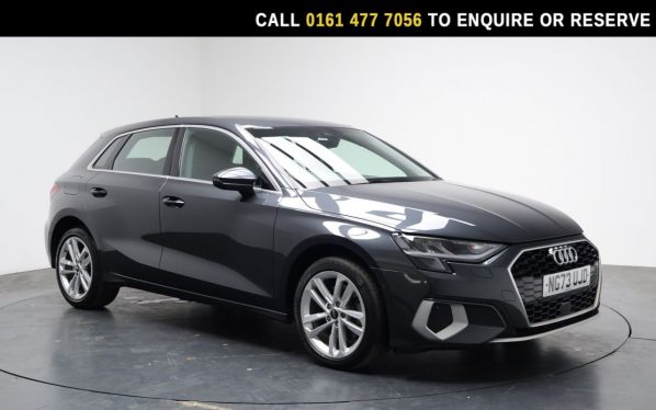 Used 2024 GREY AUDI A3 Hatchback 1.4 TFSIe 40 Sport Sportback 5dr Petrol Plug-in Hybrid S Tronic Euro 6 (s/s) 13kWh (204 ps) (reg. 2024-02-07) for sale in Stockport